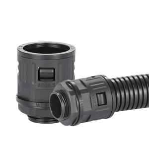 Manufacturer Waterproof IP68 Low Voltage Straight Connector Conduit Fittings Flexible Nylon Pipe Joint Clamp Hose Cable Gland