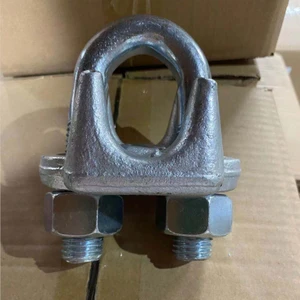 G450 Standard U-Bolt Style Wire Rope Clamp Zinc Finish Cable Clips Drop Forged U.S. Type Cable Clamp
