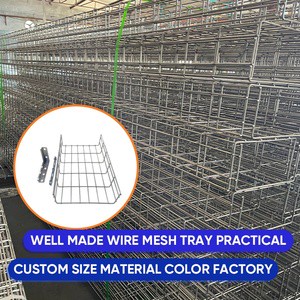 Open Type Wire Mesh Cable Tray No Dust Accumulation Design Clean Workshop Laboratory Precision Wiring Wholesale