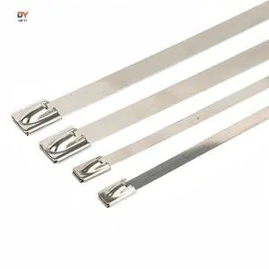 DEYI Stainless Steel Self-Locking Cable Ties 100PCS Industrial & Electrical Use Customizable Width & Length (Including 200mm)