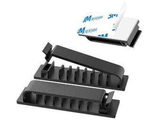 Plastic Adhesive Cable Tie Mount Clips, Self-Adhesive Wire Holder for Cable Fixing, Factory Supply