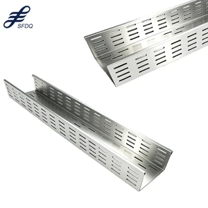Custom Size Aluminum Perforated Cable Tray High Corrosion Resistance Ventilated Cable Management System