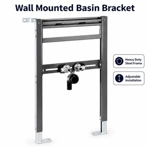 820mm Wall Mounted Basin Bracket Heavy Duty Adjustable Steel Frame For Wall Hung Wash Basin Installation