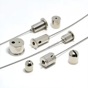 Heavy Duty Wire Rope Fittings LED Panel Lighting Suspension Kit - Adjustable Stainless Steel Cable Gripper & Ceiling Attachment