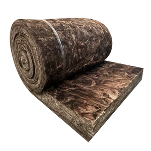 Brazil Glass Wool Insulation Roll ECO Brown Thermal Acoustic Blanket Felt For Building Roof Wall HVAC A1 Fireproof ASTM CE ISO