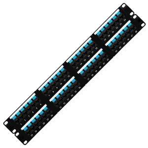 19inch 48 Port Cat5e Patch Panel Galvanized Sheet - Factory Direct for Large Data Centers