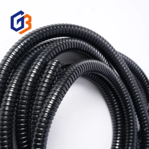 GUBEN DN20 20MM Plastic Coated Galvanized Steel PVC Combustion-Proof Electrical Wire Protection Hose Cable Bellows Black Conduit