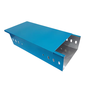 Affordable a Variety of Sizes Steel Galvanized Solid Trough Type Cable Tray with Cover