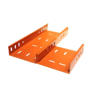 CE Certificate Customized Ventilated Stainless Steel Powder Coated Cable Tray For Public Facilities