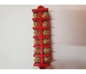 High Conductivity Copper Alloy Pole Screw Terminal Block for 11 to 20 AWG Electrical Cables Durable Screw Clamp Connector