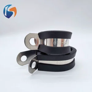 PVC Dipped R Clip, Insulated Cable & Pipe Fastener P-clips with Rubber