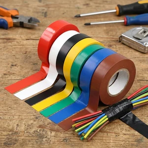 SZS Solid PVC Electrical Insulating Tape Flexible 0.13mm X 18mm X 20m -20C to 60C for Electric Wires Installation
