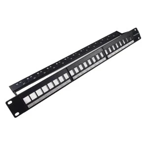 Customization High Quality 24 Port 1U 19Inch UTP Blank Patch Panel 19 Inch Rack Mounting Patch Panel Without Module