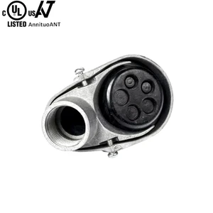 UL Listed Metallic Service Entrance Cap Silver Die Cast Aluminum Threaded Type Service Entrance Cap Snake Head Cable Entry Cap