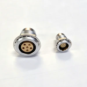 Custom Manufactured 00 0B 1B 2B 3B Circular Connectors 6pin Overmolding Straight Cable Plug Factory Harness Connectors Fittings