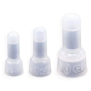 1000 PCS Power Electric Closed End Crimp Connectors White Plastic PA66 Wire End Caps -22-10 Gauge UL94V-2 Flame Retardant