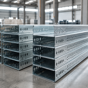 Powder Coated Cable Tray System Durable Metal Cable Management Tray Factory Supply