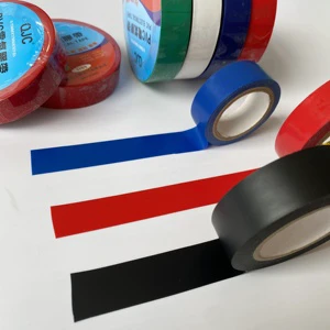 High Voltage 600V Black Electrical PVC Insulation Tape Fireproof Heat Resistant Masking with Acrylic Adhesive Single Sided