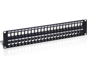 Easy Installation Premium 2U 48 Ports Rack Empty/Blank Patch Panel for Network