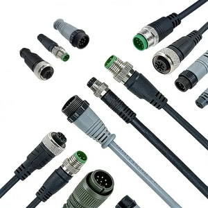 Heavy-Duty IP68 8-Core Shielded Cable Connector Waterproof for Telecommunication Cabinets