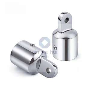 New 316 Stainless Steel Mirror Polished Bimini Top Eye End Cap Set Multiple Sizes 22mm 25mm 30mm Wholesale Boat Hardware