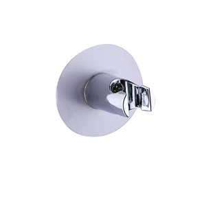 No Drill Adhesive Shower Head Holder - Chrome Wall Mount Bracket for Handheld Bidet Sprayer