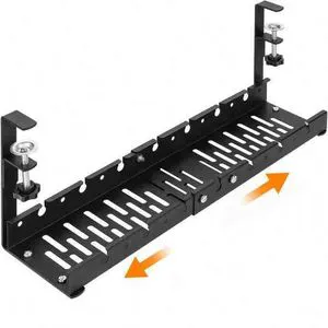 Hot-Dipped Galvanized Flexible Optical Metal Steel Under Desk Tray for Cable Management