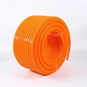 Factory Direct High Quality Flexible PVC Heat Resistant Corrugated Electrical Conduit Pipes Orange Plastic Corrugated Tube