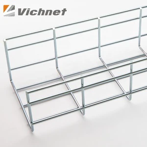 High Quality Electro-Galvanized Wire Mesh Cable Tray With Mounting Bracket(OEM)