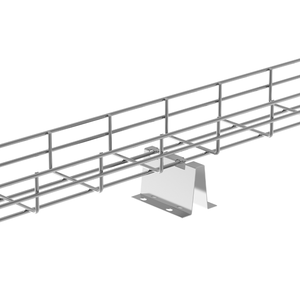 Yellow Wire Mesh Steel Cable Tray 100 Width for Data Center Cable Wiring