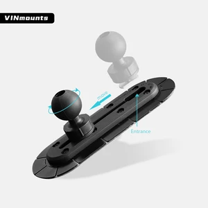 VINmounts drill-free adhesive rail base bracket, suitable for cars, boats, and kayaks, compatible with Ram phone mounts