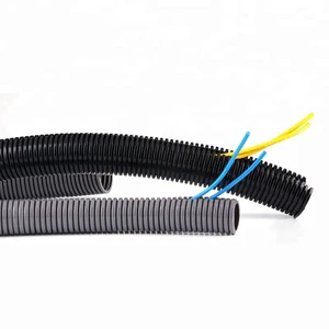 Factory Price Nylon Opening Corrugated Hose Corrugated Split Wire Loom Flex Cable Protection Conduit