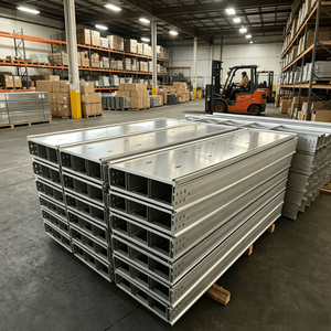 Hot-Dip Galvanized Fireproof Cable Tray, Customizable Size & Thickness for Cable Protection