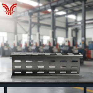 HUAPENG Slotted Cable Tray Carbon Steel Cable Tray Fireproof Treatment Ventilation Corrosion Resistance Cable Tray