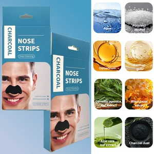 10pcs Wholesale Pore Cleansing Blackhead Remover Nose Patches Mask Charcoal Nose Strips