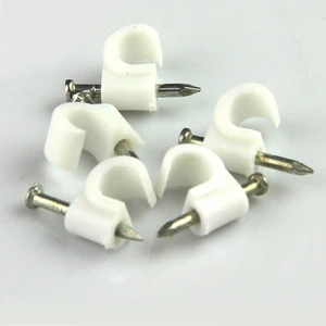 New Arrival Electrical Plastic Fixing Cable Clips Round Type 5mm 6mm 7mm 8mm 9mm 10mm 12mm 14mm 16mm 18mm 20mm