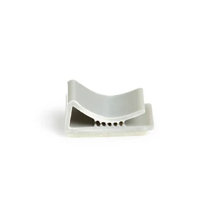 Essentra Adhesive Cable Clip Adhesive Flat Cable Clamp Grey PVC Wire Organizer SR 1789 Adhesive Ribbon Cable Clip