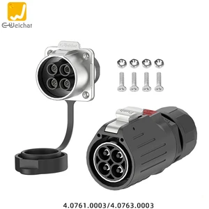 LP32 Waterproof High Current Industrial Cable Connector IP67 Rated 300/600V 50A PBT Power Wire Connections Male/Female