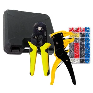 Insulated Terminal Tool Kit 1200PCS Wire Battery Cable Lug Crimping Cord End Cable Ferrule Crimping Tool Set