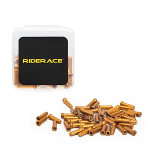 Riderace 50 Pcs/Lot Bicycle Brake Shifter Cable End Caps MTB Bike Derailleur Shift Wire Ferrules Shifter Inner Cable Tips Crimps