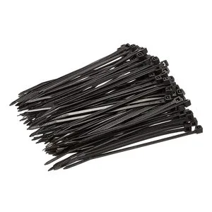 BAOTENG 100 Pieces 100*2.5mm Self-Locking Nylon Cable Ties Multi Color Flexible ISO/CE Certified 18-250lbs Tensile Strength