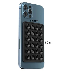 Hot Sale Silicone Suction Phone Case Adhesive Mount Cellphone Case Silicone Suction Phone Grip Holder