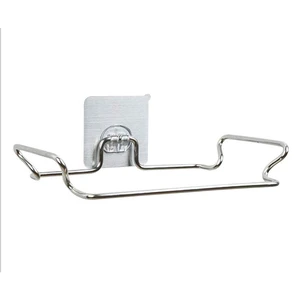 Multifunction Kitchen Hanging Trash Rack Trash Bag Bracket Self Adhesive Garbage Bag Holder
