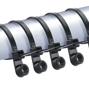 Hot Sale Factory Direct Multi-specification Cable Tie Car Connector Strap Fixed Zip Tie with Mountable Head Ties