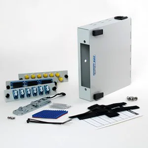 OEM ODM Fiber Optic Patch Panel DIN Rail or Wall Mount with ST SC and LC SingleMode Adapter Plates