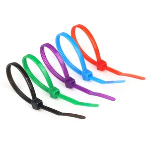 High Repurchase Rate 3.6x400mm Nylon PA66 Multi Color Self-locking Flexible Wire Cable Ties Zip Ties Nylon Cable Tie