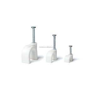 HONT Brand Circle Hook Cable Clips PE PP Material High Quality Round Cable Clips 5mm-20mm Custom Logo Factory Manufacturer