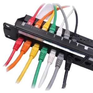 OEM 24-Inch Inline Optical 19-Inch Patch Panel with CE/ROHS Certification and T568A/B Labeling