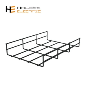 Customized 2.5m - Long Wire Mesh Cable Tray with Accessories for Power Cable Support