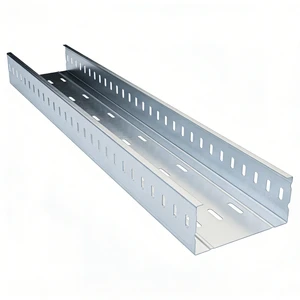 Ventilated Cable Tray Different Sizes Available Galvanized Perforated Trough For Ventilation Support